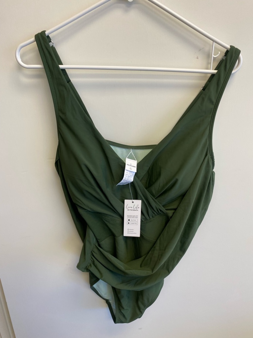 Cupshe Olive Green One-Piece Swimsuit